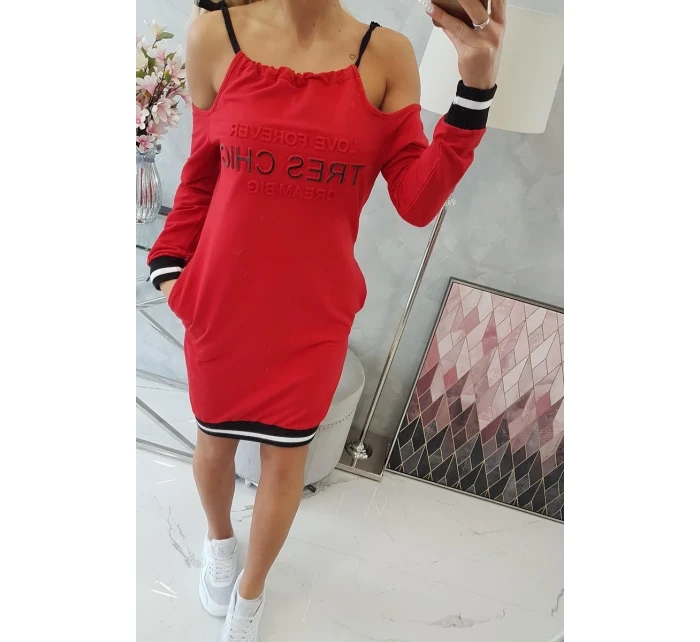 Tres Chic červené šaty