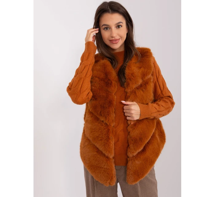 Kamizelka AT KZ model 18970038 jasny brązowy - FPrice Kamizelka AT KZ model 18970038 jasny brązowy - FPrice