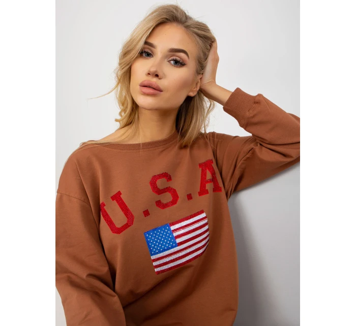 Mikina VI BL 3192.23P svetlo hnedá