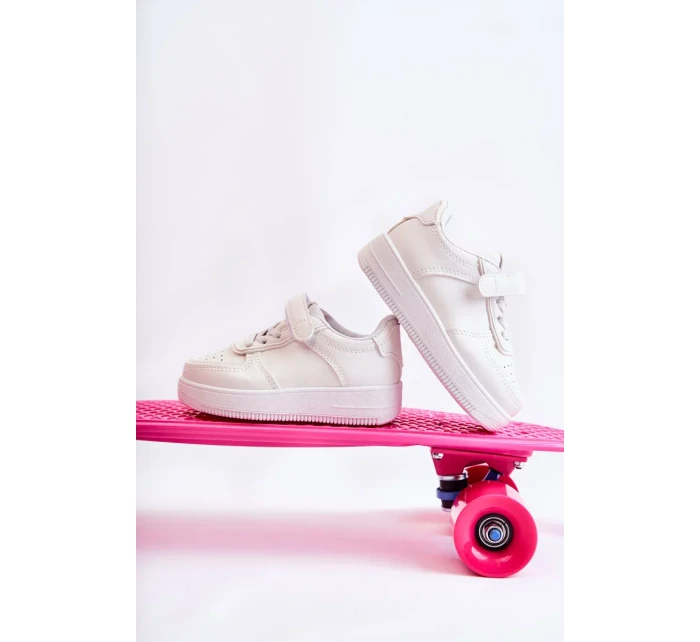 Detská športová obuv so suchým zipsom White Elike