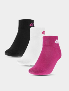 4F ležérne dievčenské ponožky 3-BACK Multicolour