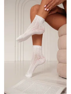 Dámske ažurové ponožky, bez stláčania 0989.004