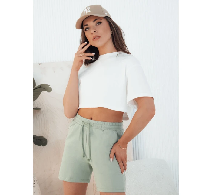 Dámské šortky SWAN tmavě zelené Dstreet model 21976498 - FashionStreet