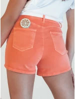 Dámské džínové šortky oranžové Dstreet model 21977755 - FashionStreet