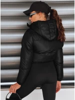 Dámská krátká zimní bunda s kapucí černá Dstreet model 21994206 - FashionStreet