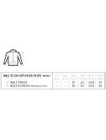 B&C Zip Hood /kids Dětská mikina s kapucí sport grey model 22445490