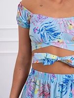 Modrá kvetinová sada