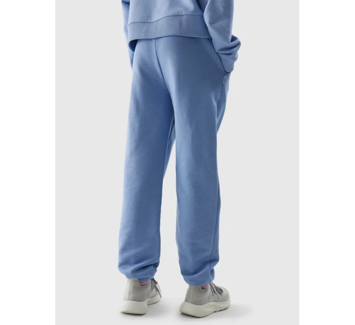 Dívčí tepláky typu jogger 4F - denim Dívčí tepláky typu jogger 4F - denim