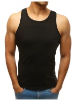 Pánské tílko bez potisku černé Dstreet model 21962185 - FashionStreet