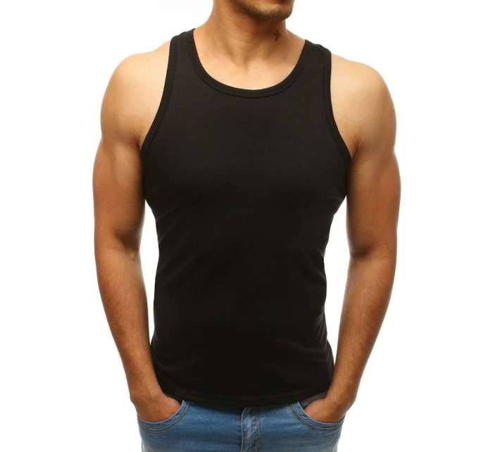 Pánské tílko bez potisku černé Dstreet model 21962185 - FashionStreet