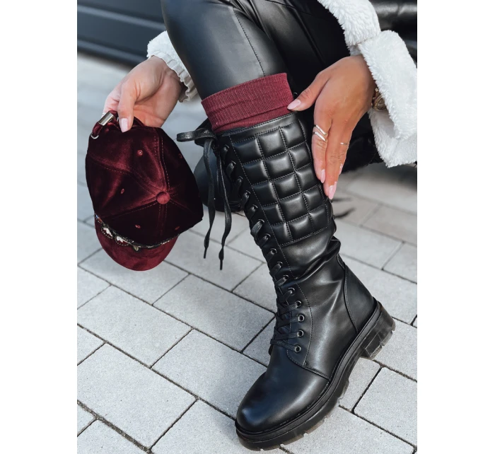 dámské černé kozačky Dstreet model 21981344 - FashionStreet