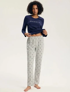 Dámske pyžamo Henderson 45430 Gaela, s dlhými rukávmi, veľkosti S–3XL