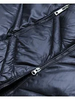 Dámska prechodná bunda s kapucňou tmavomodrá (H-97)