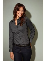 JN 641 Popelínová business halenka s dlouhým rukávem model 22487463 red - Daiber JN 641 Popelínová business halenka s dlouhým rukávem model 22487463 red - Daiber