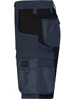 Daiber JN 1811 Pracovné elastické bermudy „Slim Line“ 02.1811 uhlíková/čierna