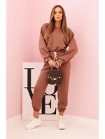 Súprava mikina + nohavice maslová čokoláda Súprava mikina + nohavice maslová čokoláda
