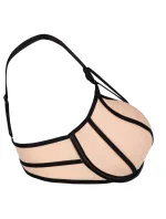 Podprsenka Zephyr V-7001 béžová/čierna - Axami
