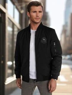 Pánska prechodná bunda bomber čierna FashionStreet TX5029