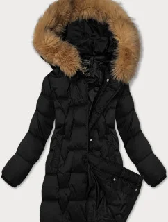 Zimowa kurtka damska z   czarna model 21247798 - Libland