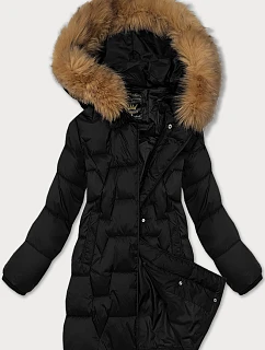 Zimowa kurtka damska z   czarna model 21247798 - Libland