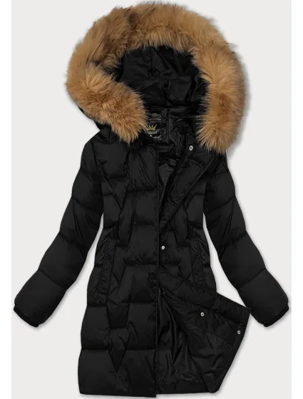 Zimowa kurtka damska z   czarna model 21247798 - Libland