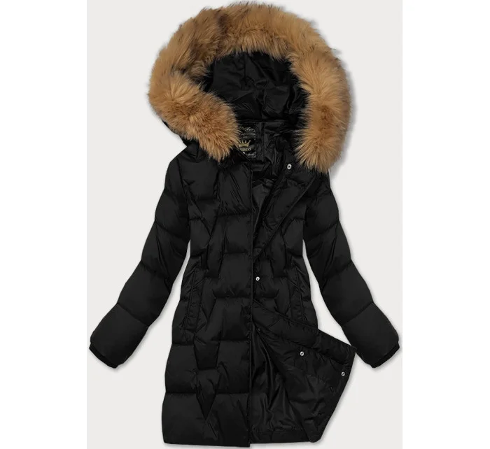 Zimowa kurtka damska z   czarna model 21247798 - Libland