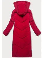 zimowa kurtka damska na  bordowa model 21247911 - LHD