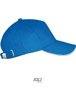 SOL'S Long Beach 5 panelová sandwich kšiltovka model 22521370 royal blue/white SOL'S Long Beach 5 panelová sandwich kšiltovka model 22521370 royal blue/white