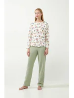 Vamp - Pastelové kvetinové pyžamo 21354 - Vamp Vamp - Pastelové kvetinové pyžamo 21354 - Vamp
