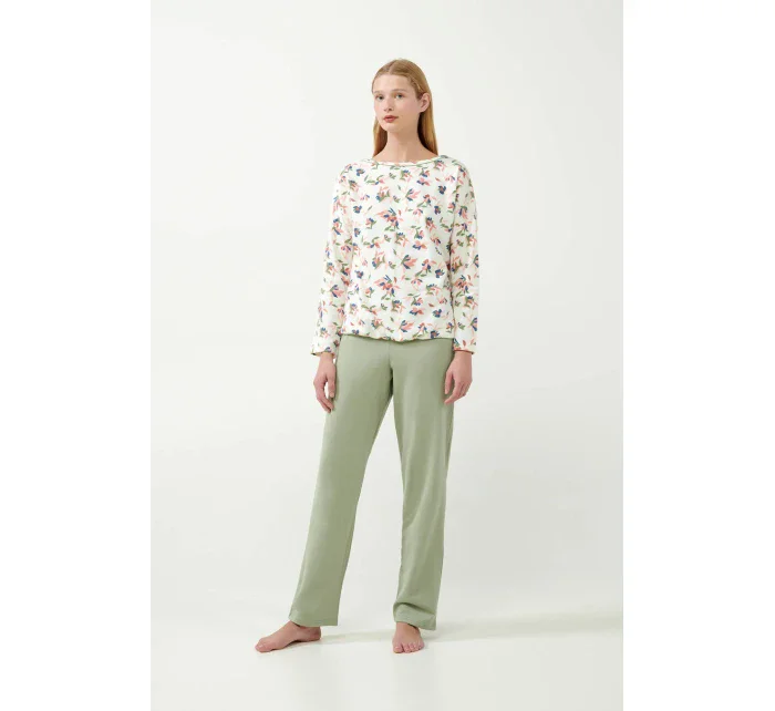 Vamp - Pastelové kvetinové pyžamo 21354 - Vamp Vamp - Pastelové kvetinové pyžamo 21354 - Vamp