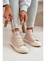 Dámské Tenisky Zateplené Z Eko Kůže Růžové Big Star model 21669440 - Big Star Shoes