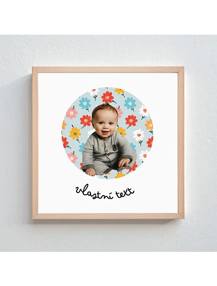 Personalizovaný magický fotorámik – štvorcový 20x20 – výrez fotografie na podklade Personalizovaný magický fotorámik – štvorcový 20x20 – výrez fotografie na podklade