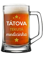 Tátova tekutá medicína - pivný pohár 0,5 l