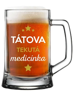 Tátova tekutá medicína - pivný pohár 0,5 l