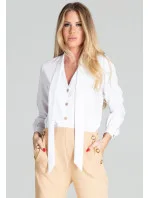 Dámska blúzka M700 biela - Figl