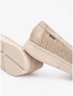 Dámske praktické hnedé mokasíny bez podpätku Dámske praktické hnedé mokasíny bez podpätku