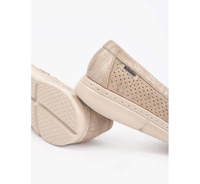 Dámske praktické hnedé mokasíny bez podpätku Dámske praktické hnedé mokasíny bez podpätku