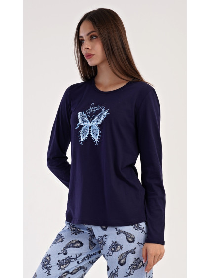Dámske pyžamo dlhé Motýľ