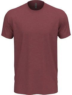 Next Level Apparel N 6210 Unisex tričko z materiálu CVC 08.6210 melírovaná bordová
