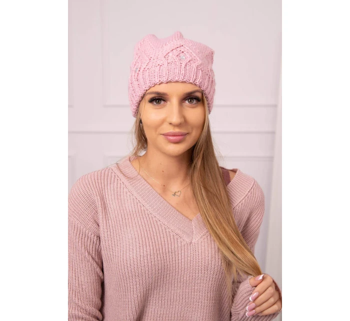 Dámska čiapka Ramona K383 powder pink
