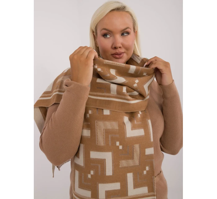 Szalik AT SZ model 20473696 camelowy - FPrice Szalik AT SZ model 20473696 camelowy - FPrice