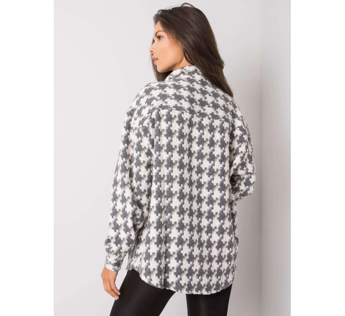 Košeľa EM KS 178.34 biela a šedá