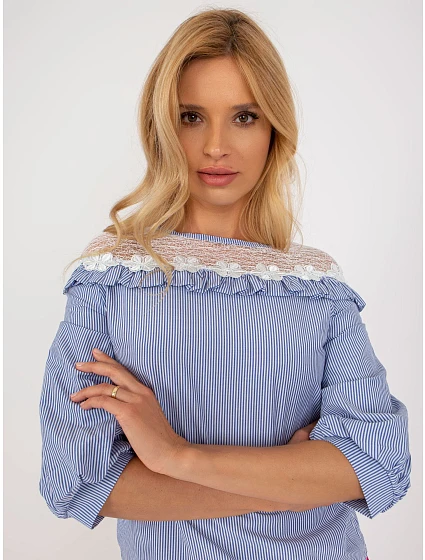 Bluzka LK BZ model 18605120 biało niebieski - FPrice