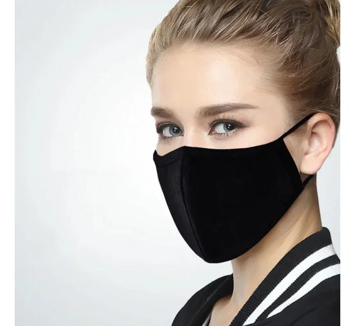 Dvojvrstvová rúška čierna - Hurt