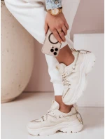 Dámské tenisky na podrážce beige Dstreet model 21983116 - FashionStreet