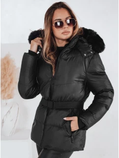 Dámská zimní prošívaná bunda s kapucí černá Dstreet model 21990766 - FashionStreet