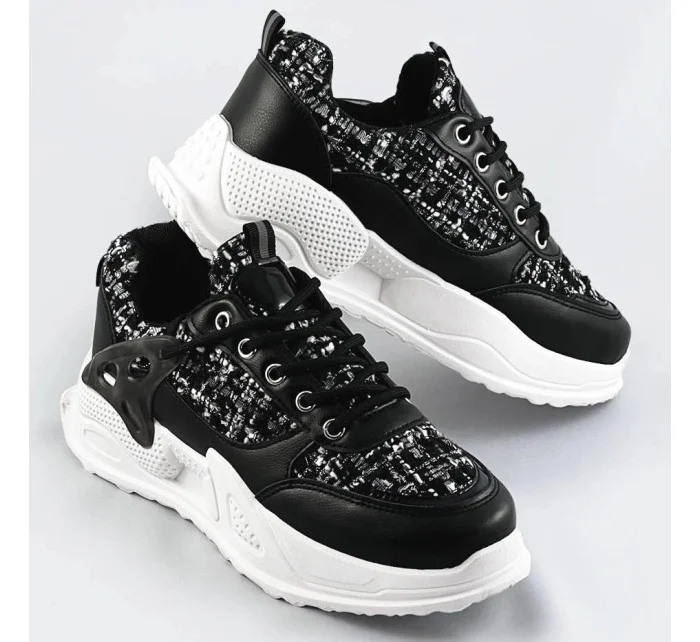 Černé dámské sportovní boty model 17258781 - C'M Paris