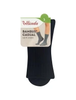 Zimné bambusové ponožky BAMBUS CASUAL SOCKS - BELLINDA - čierne