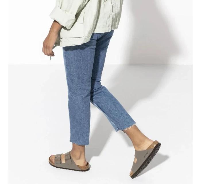 pánské žabky Arizona Stone regular wide grey model 20693648 - Birkenstock pánské žabky Arizona Stone regular wide grey model 20693648 - Birkenstock