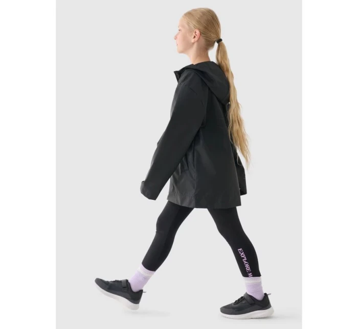 Detská prechodná bunda do dažďa s gumovou úpravou 4F Junior 4FJWSS24TJACU217-20S